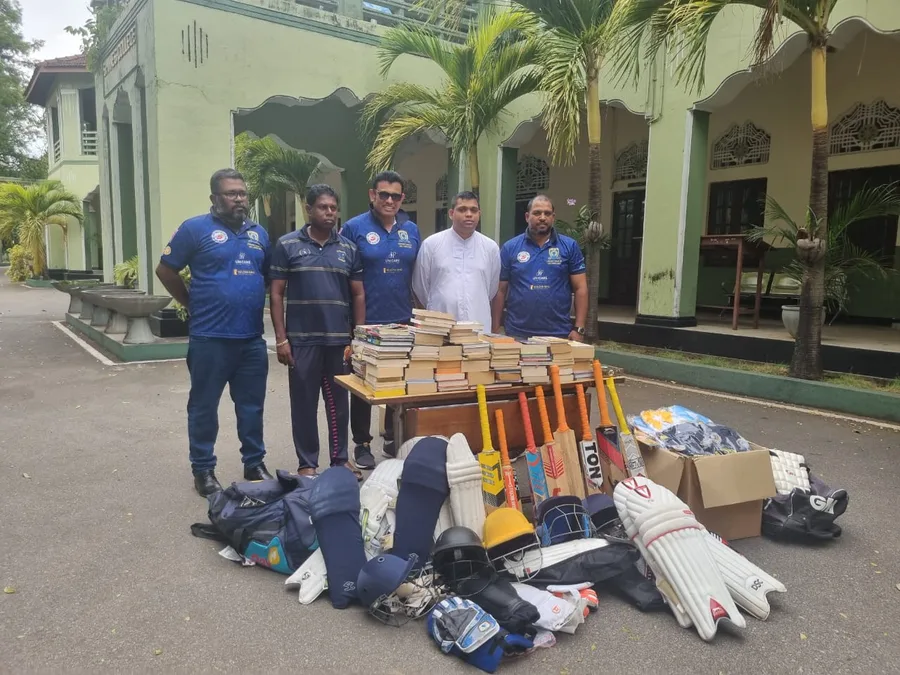 Desert Cubs cricket gear and book donation to St Ann's College Kurunegala August 2025