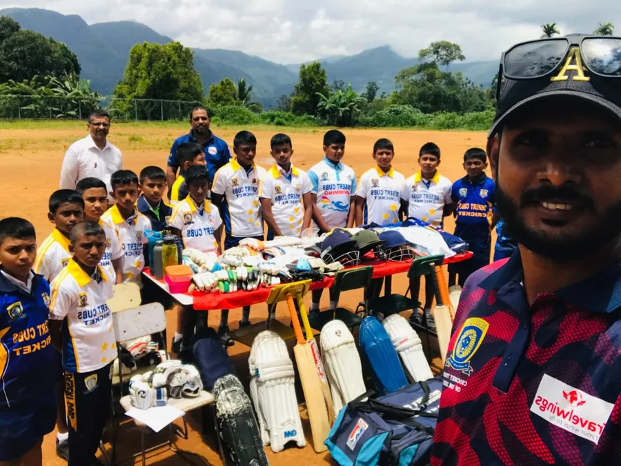 Desert Cubs cricket gear donation Weerasekara National School Katukithula Sri Lanka August 2025