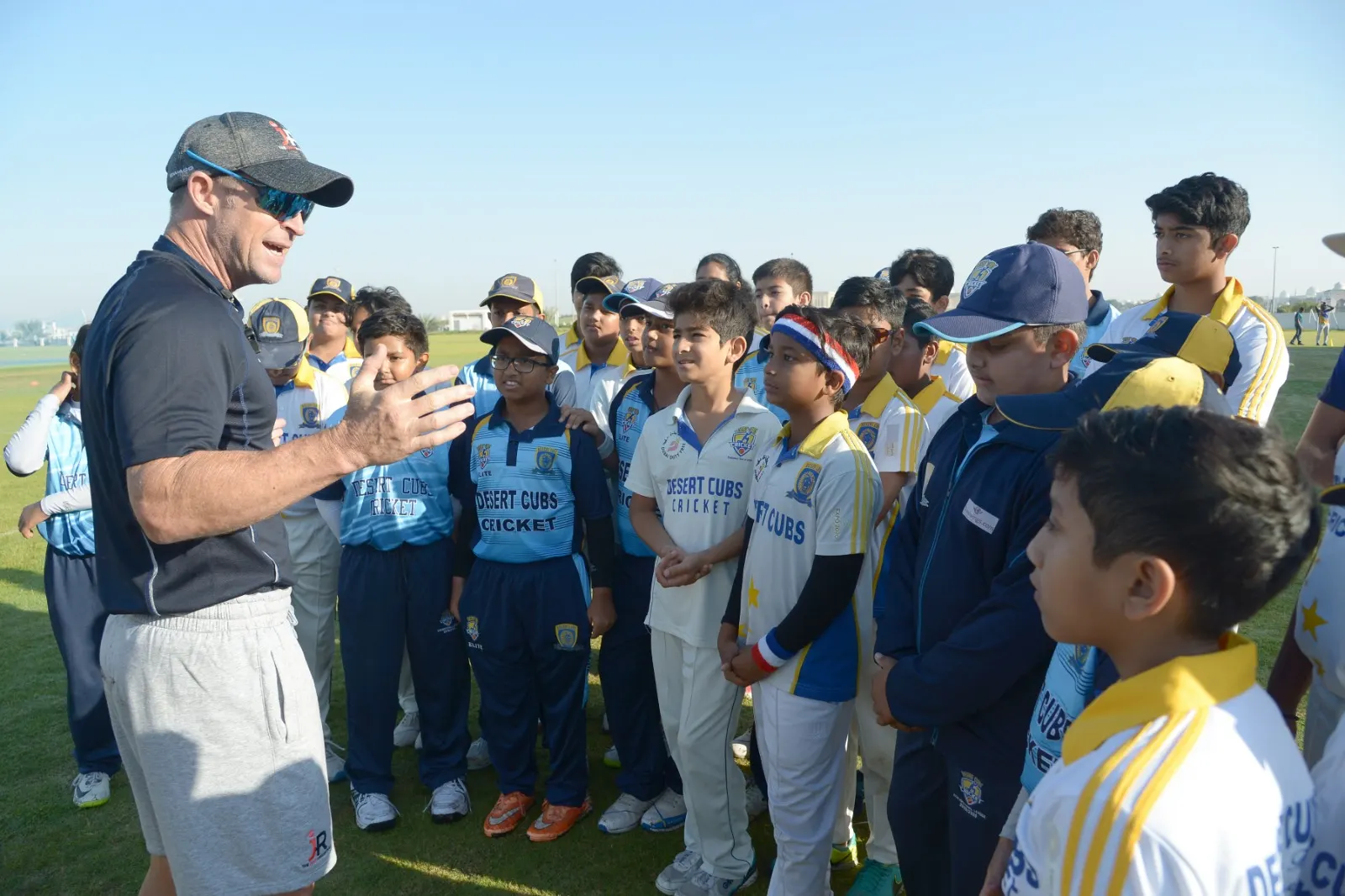 Jonty Rhodes masterclass at Desert Cubs Cricket Academy