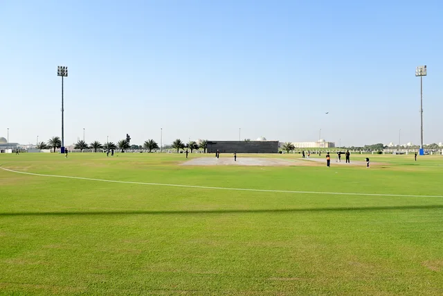 Open natural grass playing area available for approved cricket use at SES